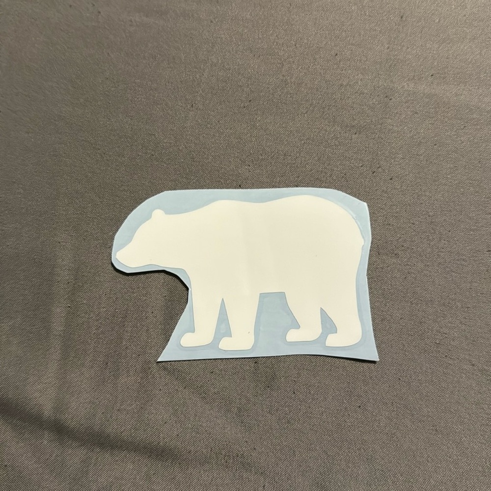 Mama bear window decal white